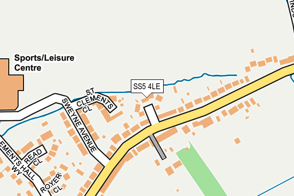 SS5 4LE map - OS OpenMap – Local (Ordnance Survey)