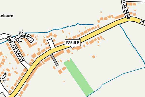 SS5 4LF map - OS OpenMap – Local (Ordnance Survey)