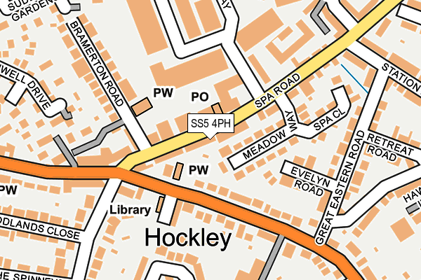 SS5 4PH map - OS OpenMap – Local (Ordnance Survey)