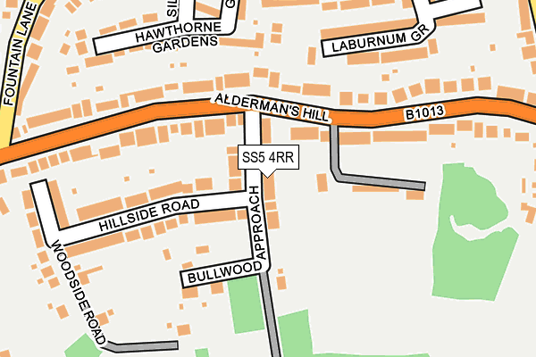 SS5 4RR map - OS OpenMap – Local (Ordnance Survey)