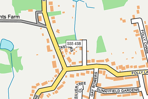 SS5 4SB map - OS OpenMap – Local (Ordnance Survey)