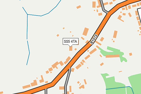 SS5 4TA map - OS OpenMap – Local (Ordnance Survey)