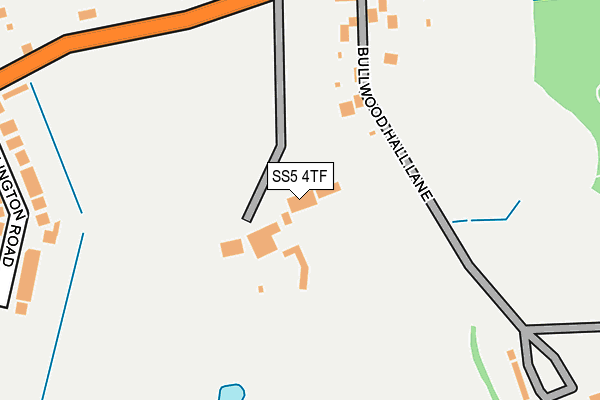 SS5 4TF map - OS OpenMap – Local (Ordnance Survey)