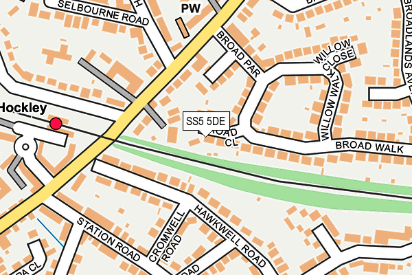 SS5 5DE map - OS OpenMap – Local (Ordnance Survey)