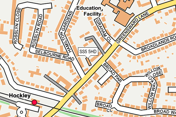 SS5 5HD map - OS OpenMap – Local (Ordnance Survey)