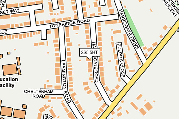 SS5 5HT map - OS OpenMap – Local (Ordnance Survey)