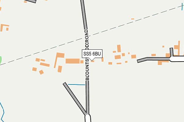 SS5 6BU map - OS OpenMap – Local (Ordnance Survey)