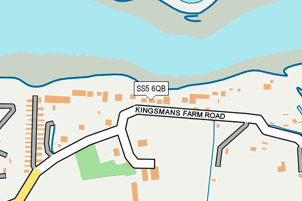 SS5 6QB map - OS OpenMap – Local (Ordnance Survey)