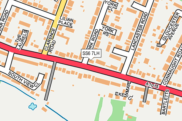SS6 7LH map - OS OpenMap – Local (Ordnance Survey)