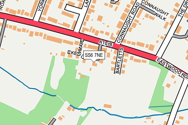 SS6 7NE map - OS OpenMap – Local (Ordnance Survey)