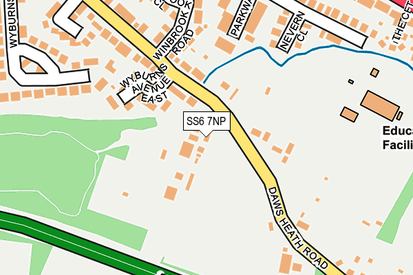 SS6 7NP map - OS OpenMap – Local (Ordnance Survey)