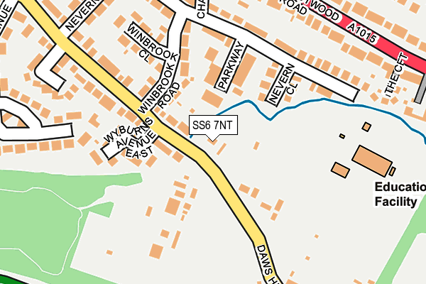 SS6 7NT map - OS OpenMap – Local (Ordnance Survey)
