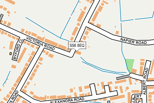 SS6 8EQ map - OS OpenMap – Local (Ordnance Survey)