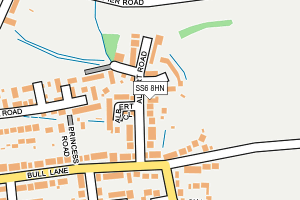 SS6 8HN map - OS OpenMap – Local (Ordnance Survey)