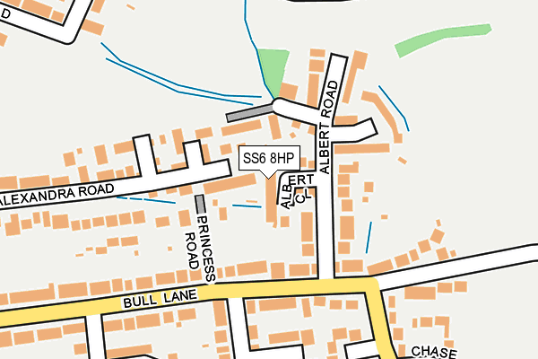 SS6 8HP map - OS OpenMap – Local (Ordnance Survey)