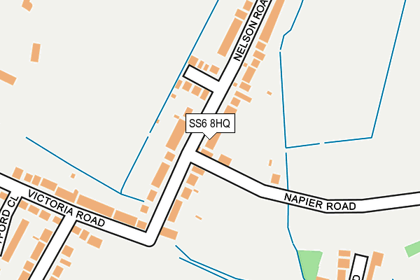 SS6 8HQ map - OS OpenMap – Local (Ordnance Survey)