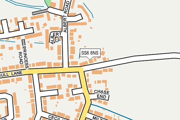 SS6 8NS map - OS OpenMap – Local (Ordnance Survey)