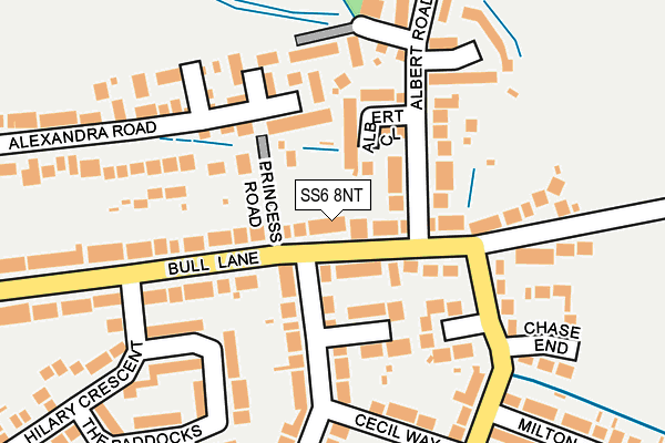 SS6 8NT map - OS OpenMap – Local (Ordnance Survey)