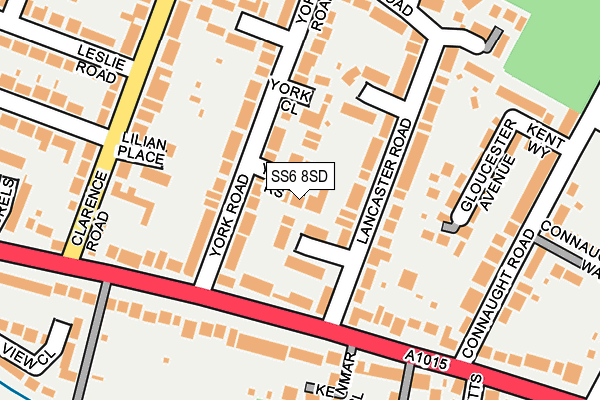 SS6 8SD map - OS OpenMap – Local (Ordnance Survey)