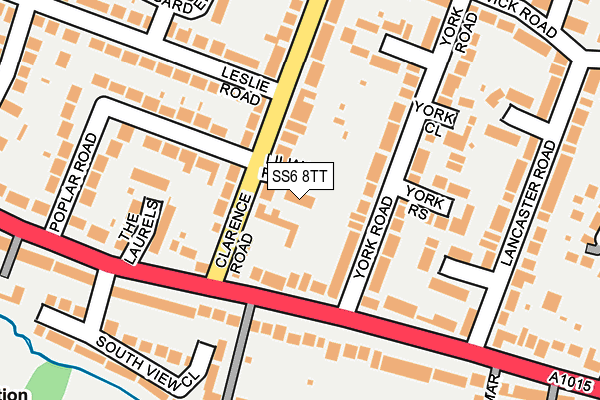 SS6 8TT map - OS OpenMap – Local (Ordnance Survey)