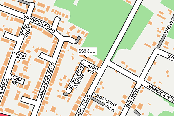 SS6 8UU map - OS OpenMap – Local (Ordnance Survey)