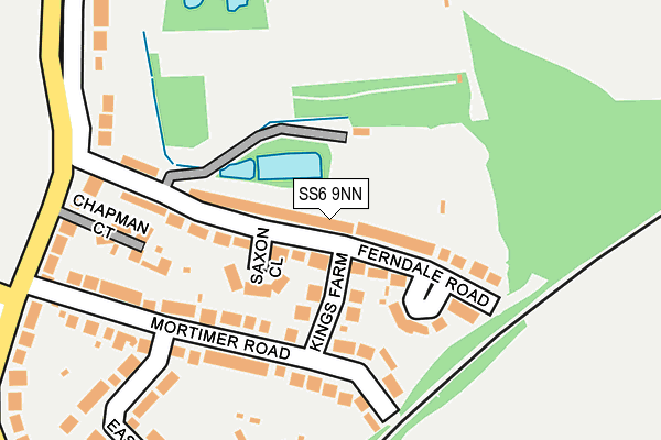 SS6 9NN map - OS OpenMap – Local (Ordnance Survey)