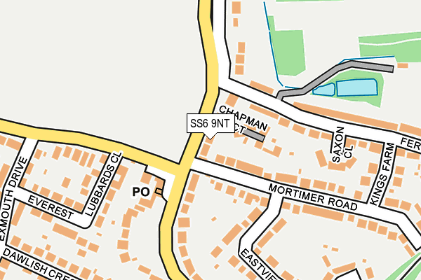 SS6 9NT map - OS OpenMap – Local (Ordnance Survey)