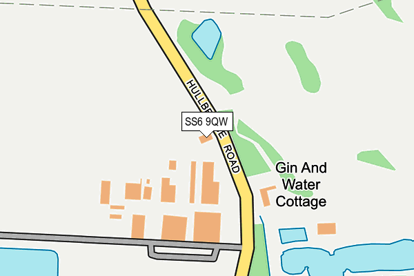 SS6 9QW map - OS OpenMap – Local (Ordnance Survey)