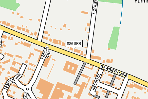 SS6 9RR map - OS OpenMap – Local (Ordnance Survey)
