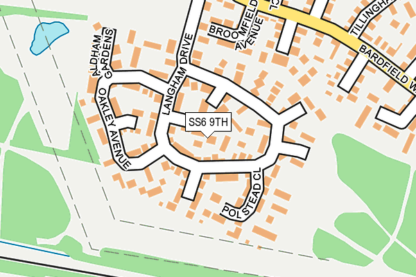 SS6 9TH map - OS OpenMap – Local (Ordnance Survey)