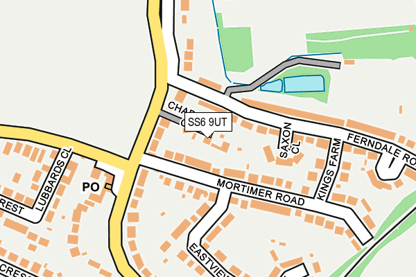 SS6 9UT map - OS OpenMap – Local (Ordnance Survey)