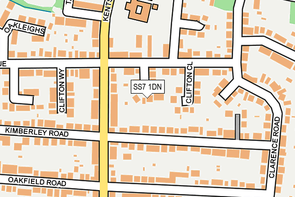 SS7 1DN map - OS OpenMap – Local (Ordnance Survey)