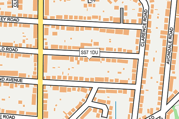 SS7 1DU map - OS OpenMap – Local (Ordnance Survey)