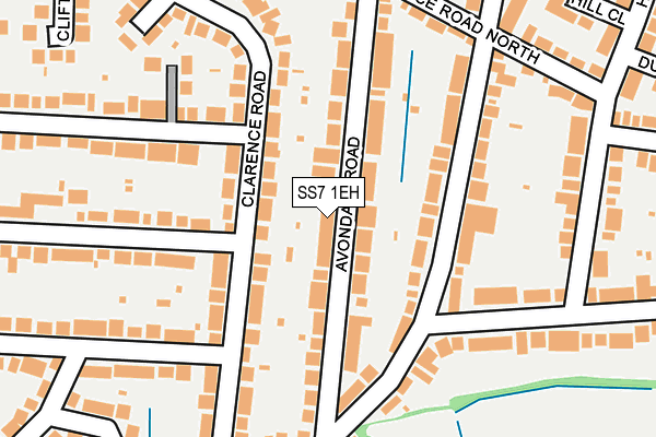 SS7 1EH map - OS OpenMap – Local (Ordnance Survey)