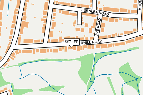 SS7 1EP map - OS OpenMap – Local (Ordnance Survey)