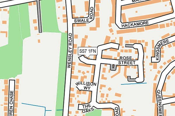 SS7 1FN map - OS OpenMap – Local (Ordnance Survey)