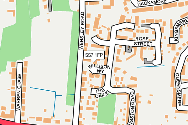 SS7 1FP map - OS OpenMap – Local (Ordnance Survey)