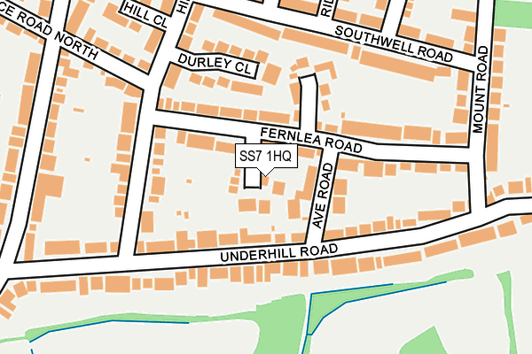 SS7 1HQ map - OS OpenMap – Local (Ordnance Survey)