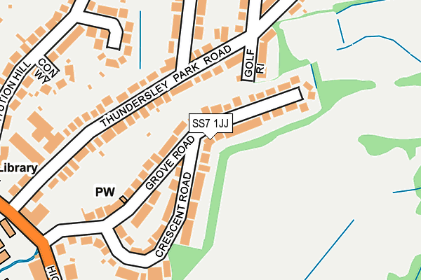 SS7 1JJ map - OS OpenMap – Local (Ordnance Survey)