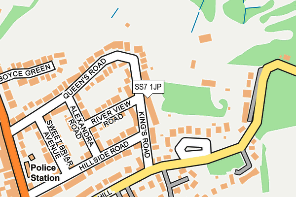 SS7 1JP map - OS OpenMap – Local (Ordnance Survey)