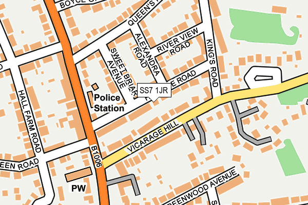 SS7 1JR map - OS OpenMap – Local (Ordnance Survey)