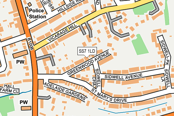 SS7 1LD map - OS OpenMap – Local (Ordnance Survey)