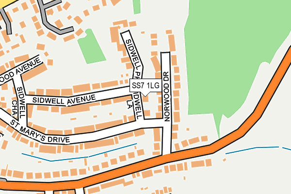 SS7 1LG map - OS OpenMap – Local (Ordnance Survey)