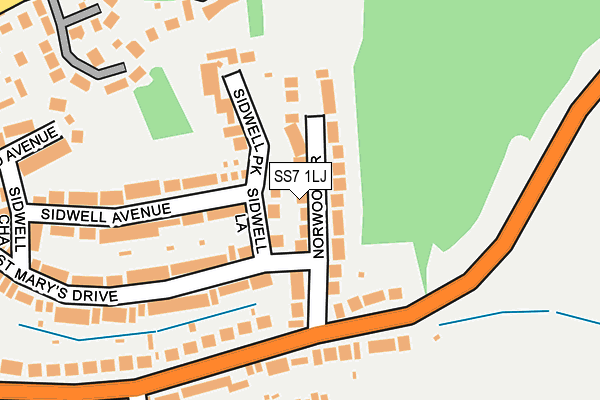 SS7 1LJ map - OS OpenMap – Local (Ordnance Survey)