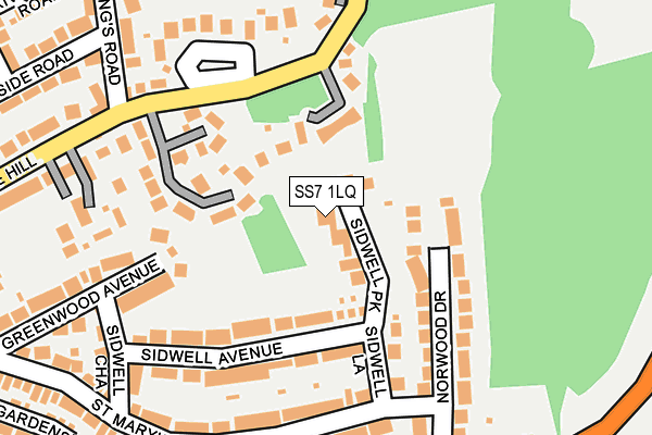 SS7 1LQ map - OS OpenMap – Local (Ordnance Survey)