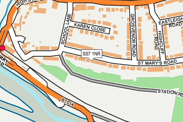 SS7 1NR map - OS OpenMap – Local (Ordnance Survey)