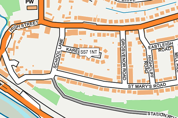 SS7 1NT map - OS OpenMap – Local (Ordnance Survey)
