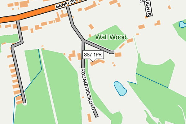 SS7 1PR map - OS OpenMap – Local (Ordnance Survey)