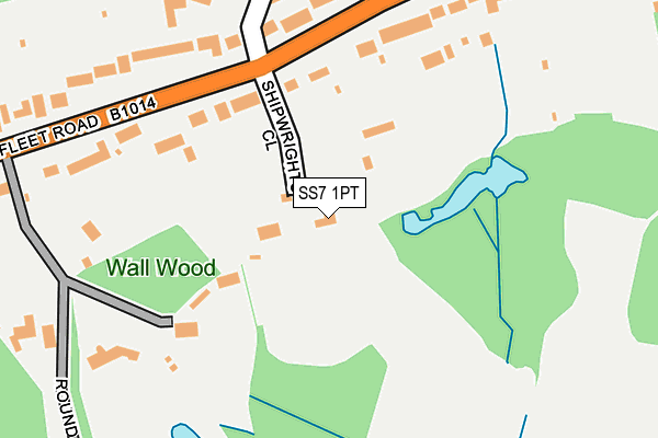 SS7 1PT map - OS OpenMap – Local (Ordnance Survey)