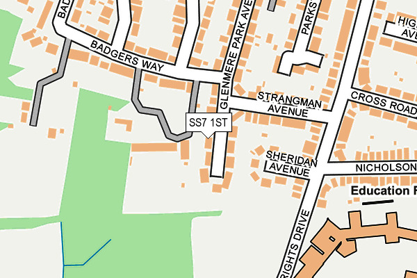 SS7 1ST map - OS OpenMap – Local (Ordnance Survey)